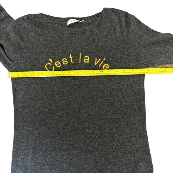 “c’est La Vie” Knit long sleeve sweater - Picture 7 of 7